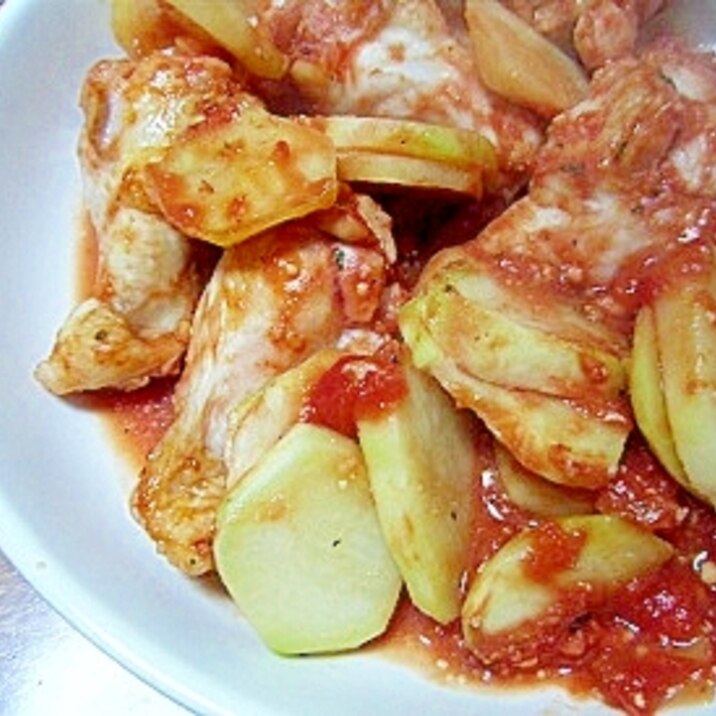 手羽元とじゃがいもの漬け込みトマトオーブン焼き レシピ 作り方 By Mizuki6862 楽天レシピ